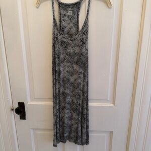 Kohl's SO Swing Halter Back Dress Comfy Junior Medium Black White